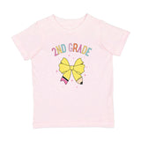 Second Grade Pencil Bow Short Sleeve T-Shirt