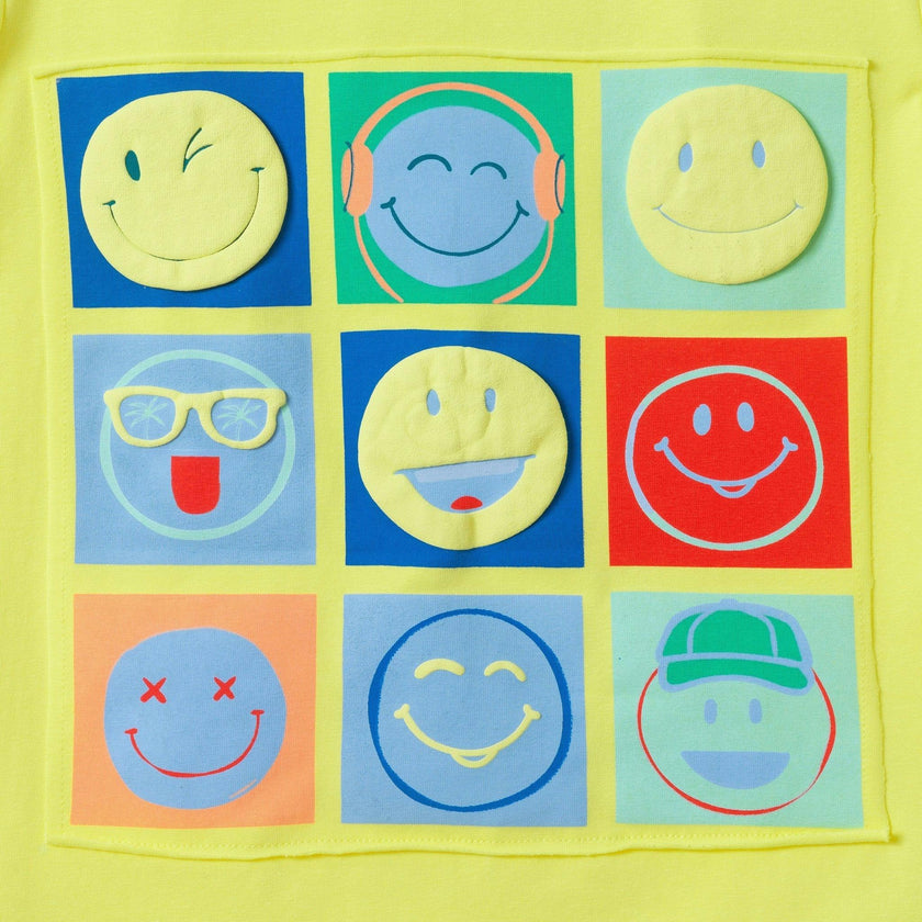 Boys Graphic Tee | Smiley Pop Art