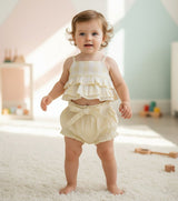 Ariana Top and Pant Set Pastel Yellow