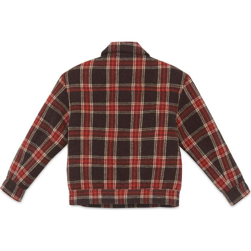 BONTON Mao Plaid Jacket  - Carbone