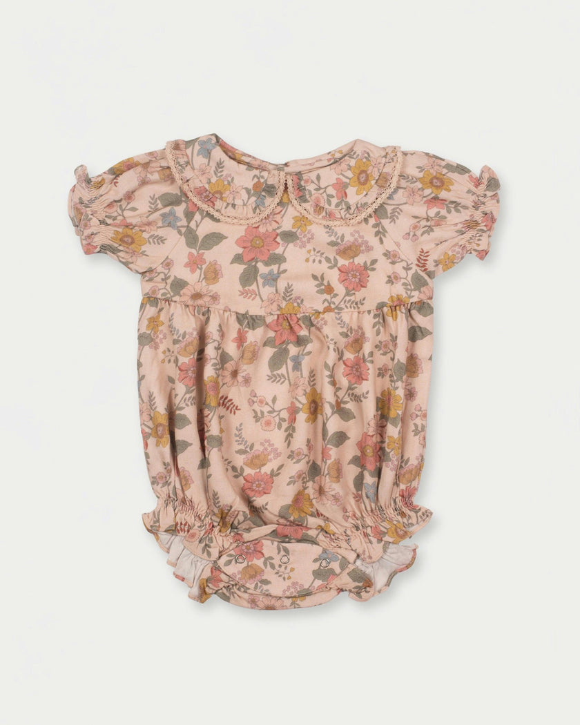 Mathilda Baby Bubble Romper - Bloom