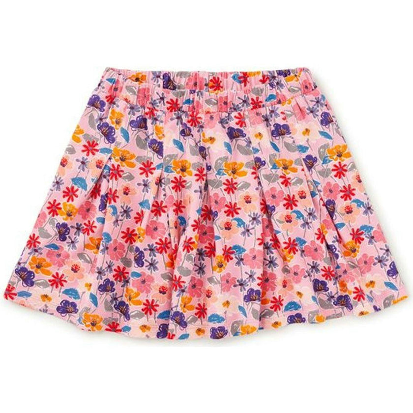 Pleated Jersey Skirt, Multi