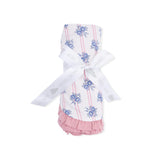 Stripe Dot Roses - Ruffle Blanket
