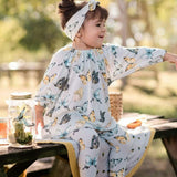 Floral Organic Cotton Dress & Legging Set