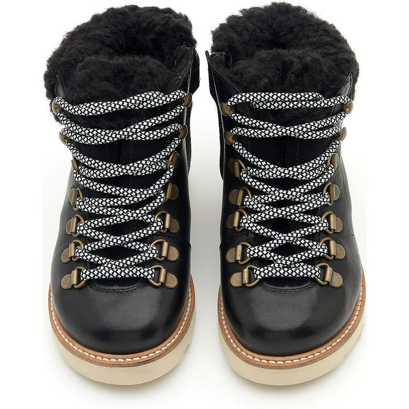 Eddie Fur Leather, Black