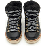 Eddie Fur Leather, Black
