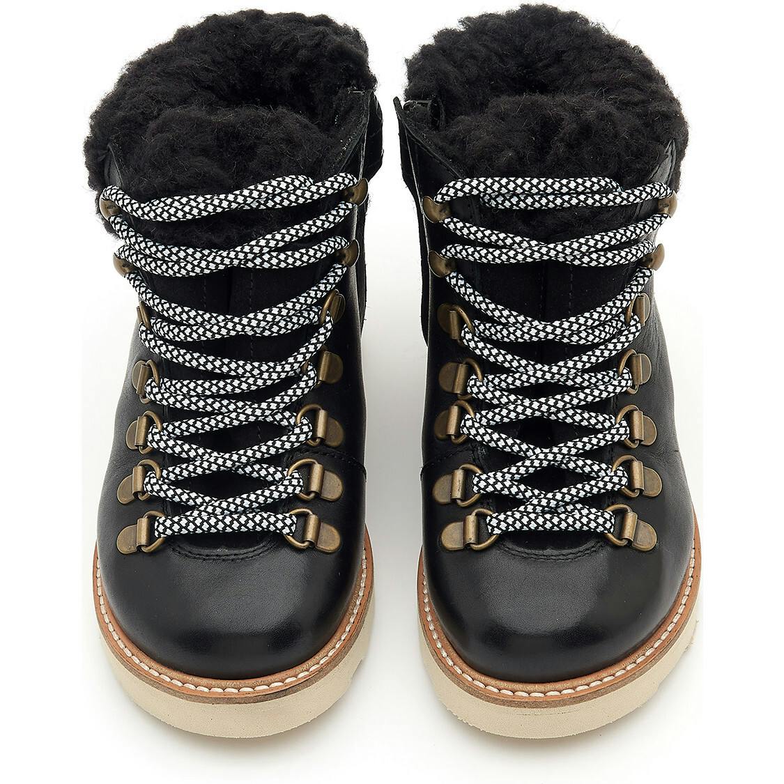 Eddie Fur Leather, Black