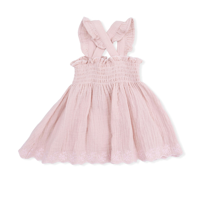 Solid Muslin Lotus - Smocked Top with Bloomer