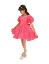 Fuchsia Sequin Ribbon Paraiso Dress