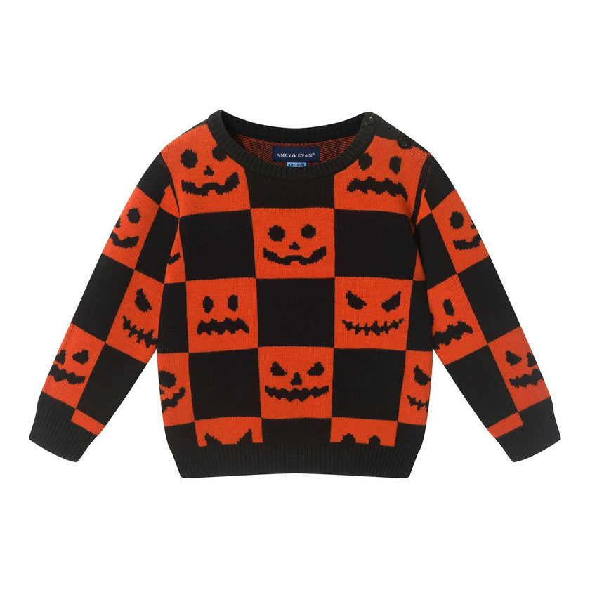 Infant Sweater Knit Set | Jack-O'-Lantern
