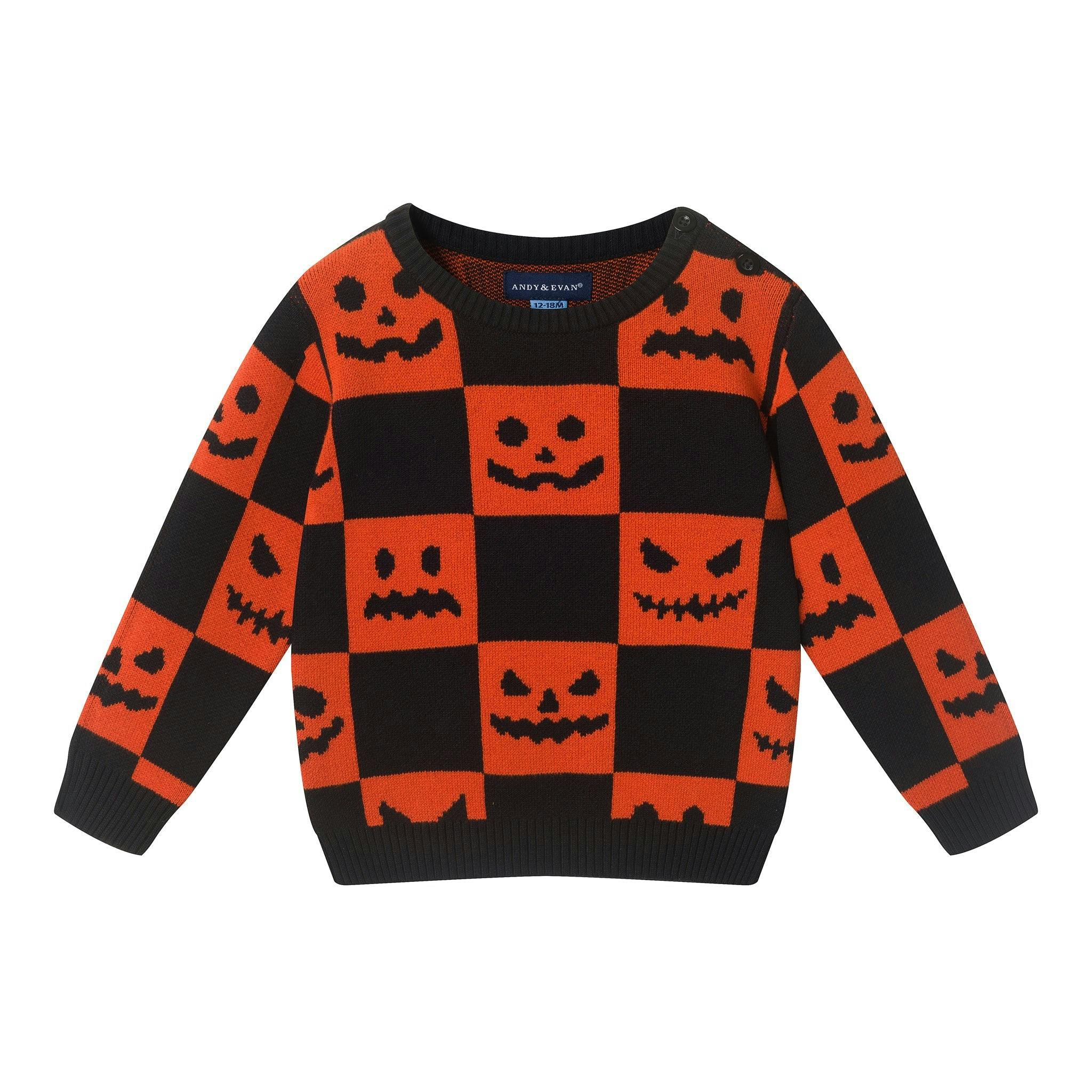 Infant Sweater Knit Set | Jack-O'-Lantern