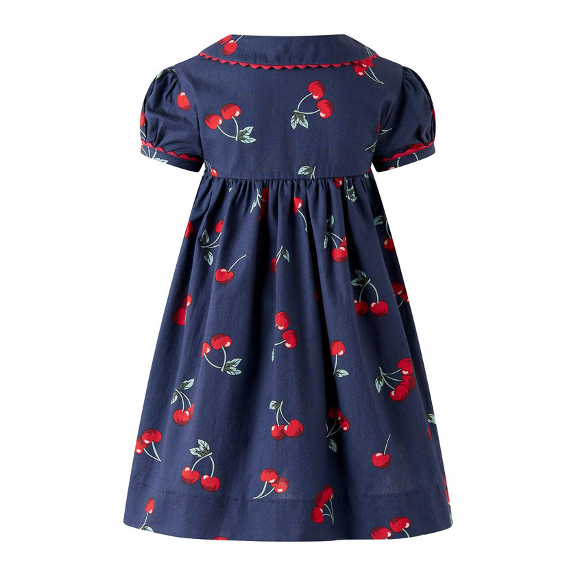 Cherry Button-Front Dress & Bloomers