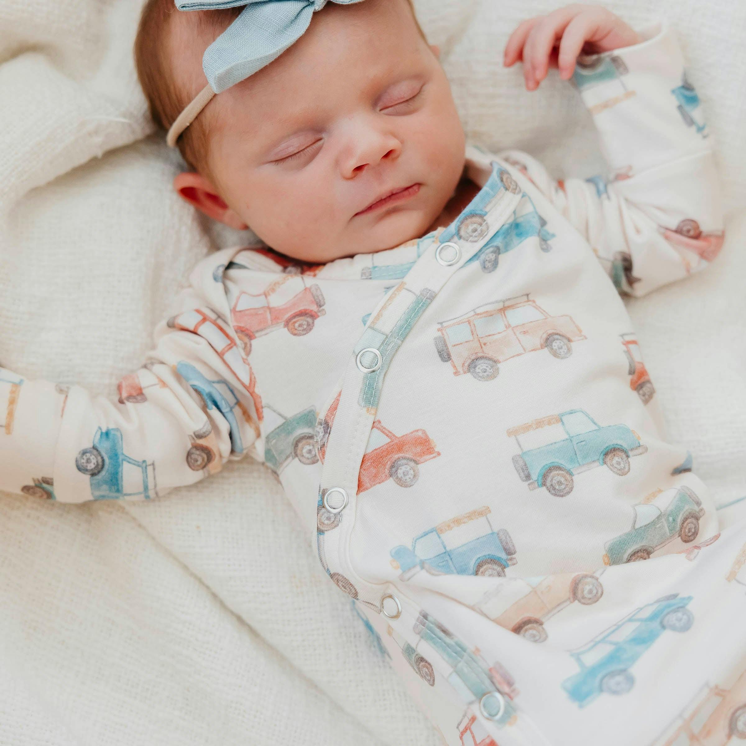 Newborn Knotted Gown - Cruiser