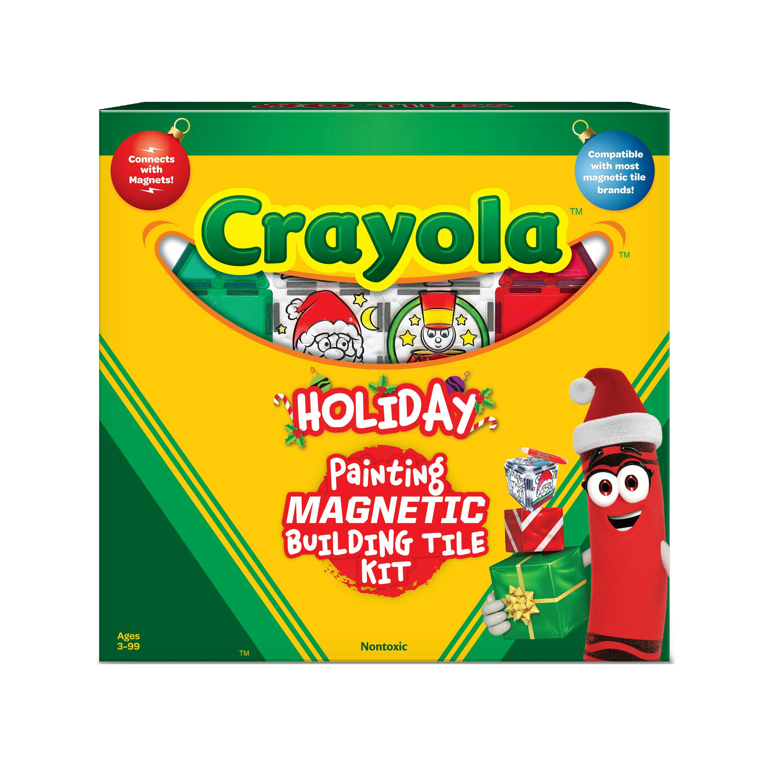 Crayola PaintOn Holiday Magnetic Tile 18 Piece Set