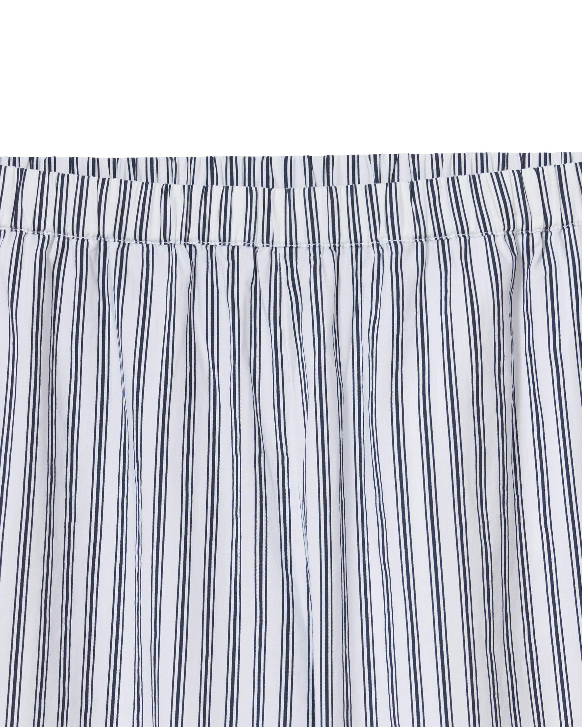 The Celine Poplin Pajama Set in Navy French Ticking