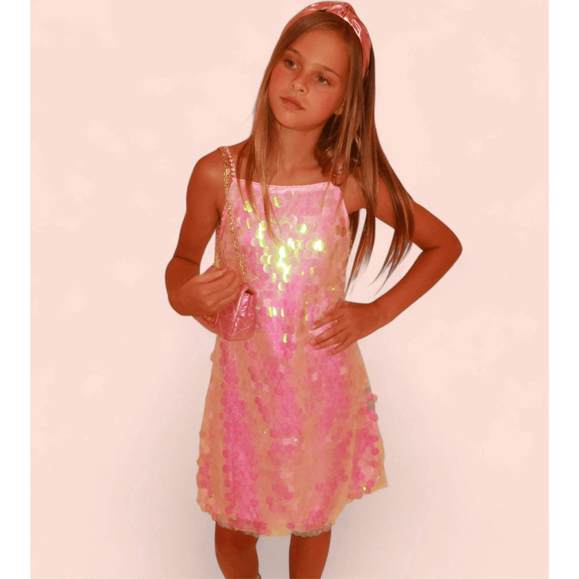 Pink Magic Paillette Dress