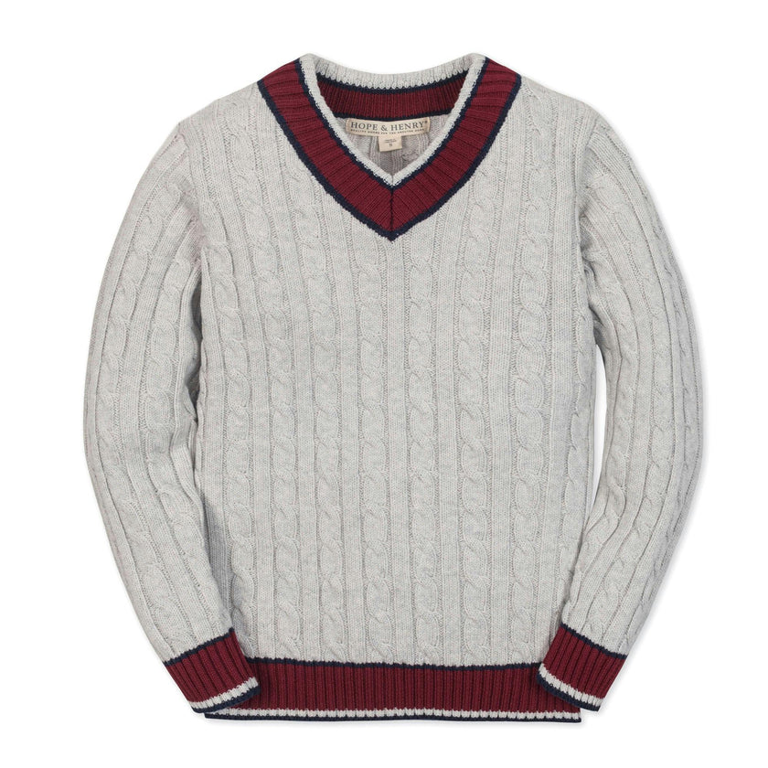 Organic V-Neck Cricket Sweater