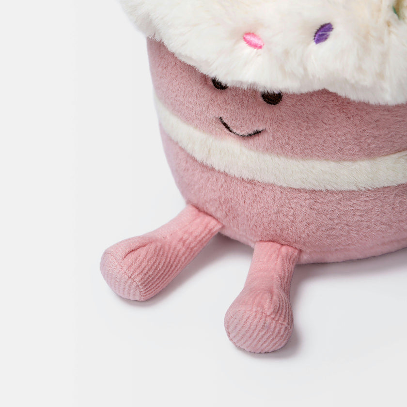 McHugs Strawberry Cake Weighted Plush 18cm