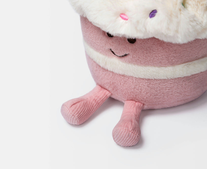 McHugs Strawberry Cake Weighted Plush 18cm