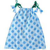 Damask Shoulder Tie Dress