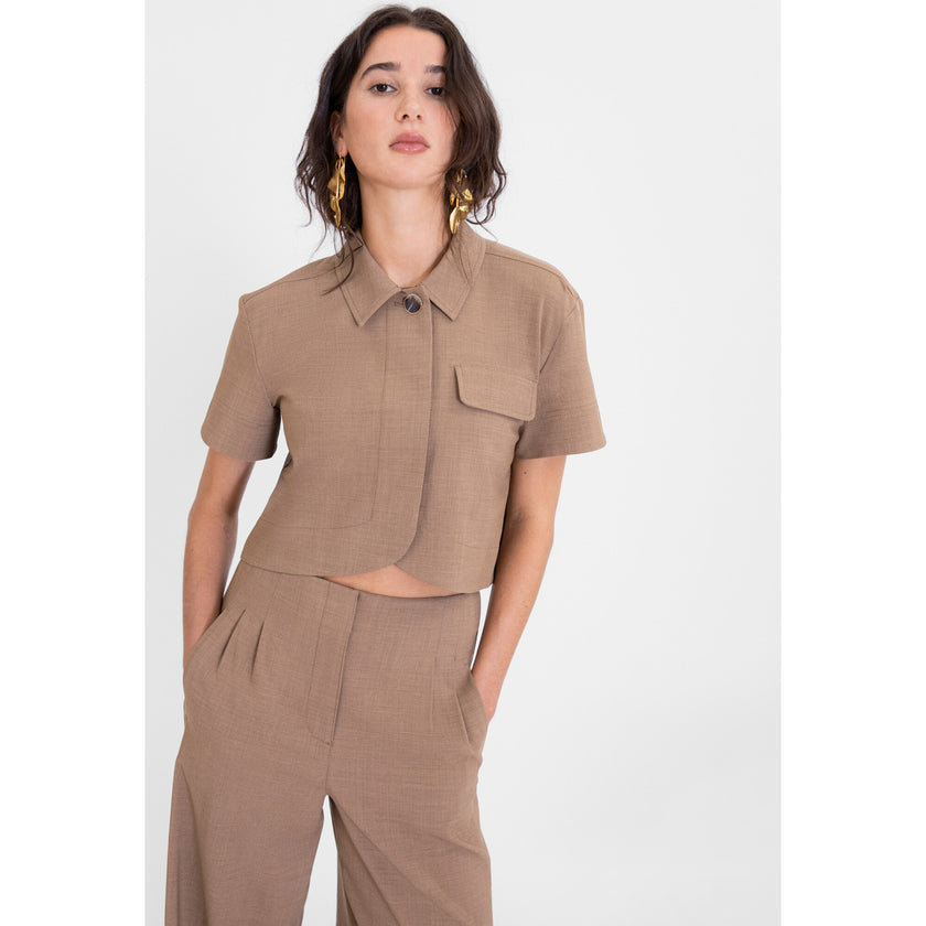 Women's Evelyn Top, Tan