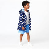 Navy Peak to Peak Recyclced Waterproof Raincoat