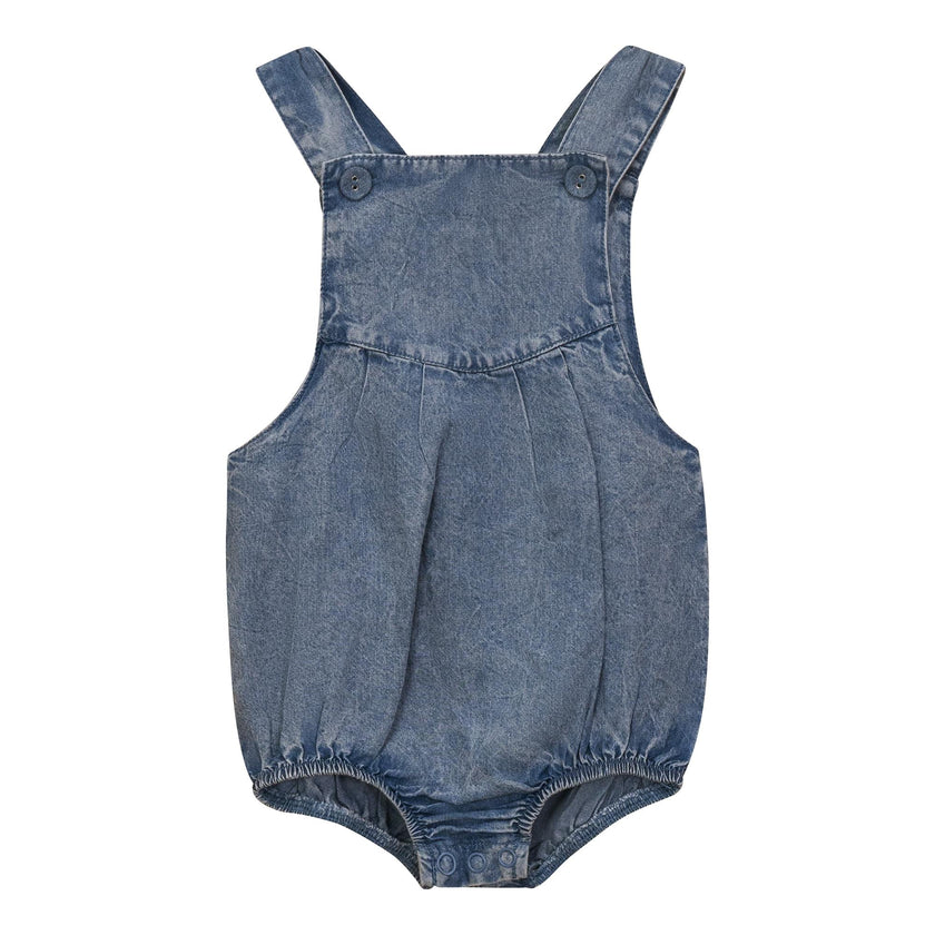 Washed Denim Romper