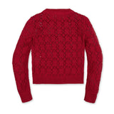 Organic Pointelle Cardigan Sweater