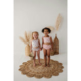 Girl's Two-Piece Tankini Swim Set Desert Rose
