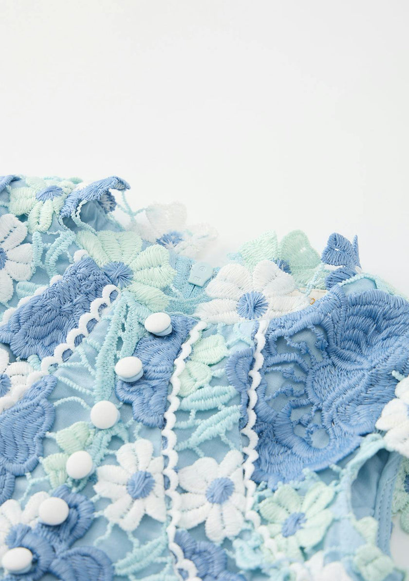 Jade Embroidered Mini Dress (Baby)