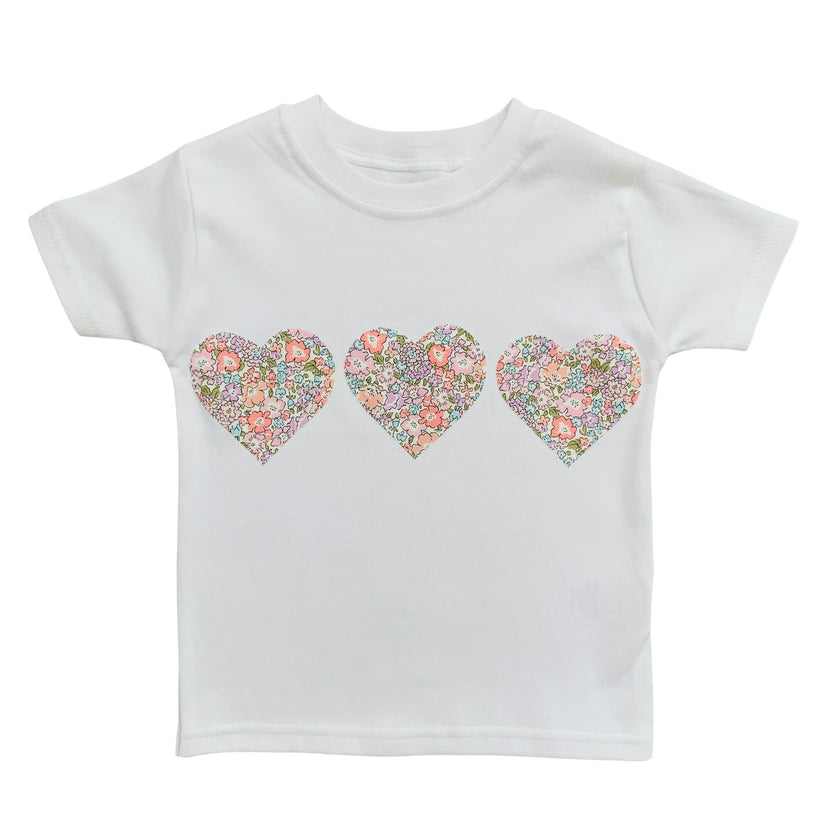 Liberty of London Children's Mini Hearts T-Shirt - White