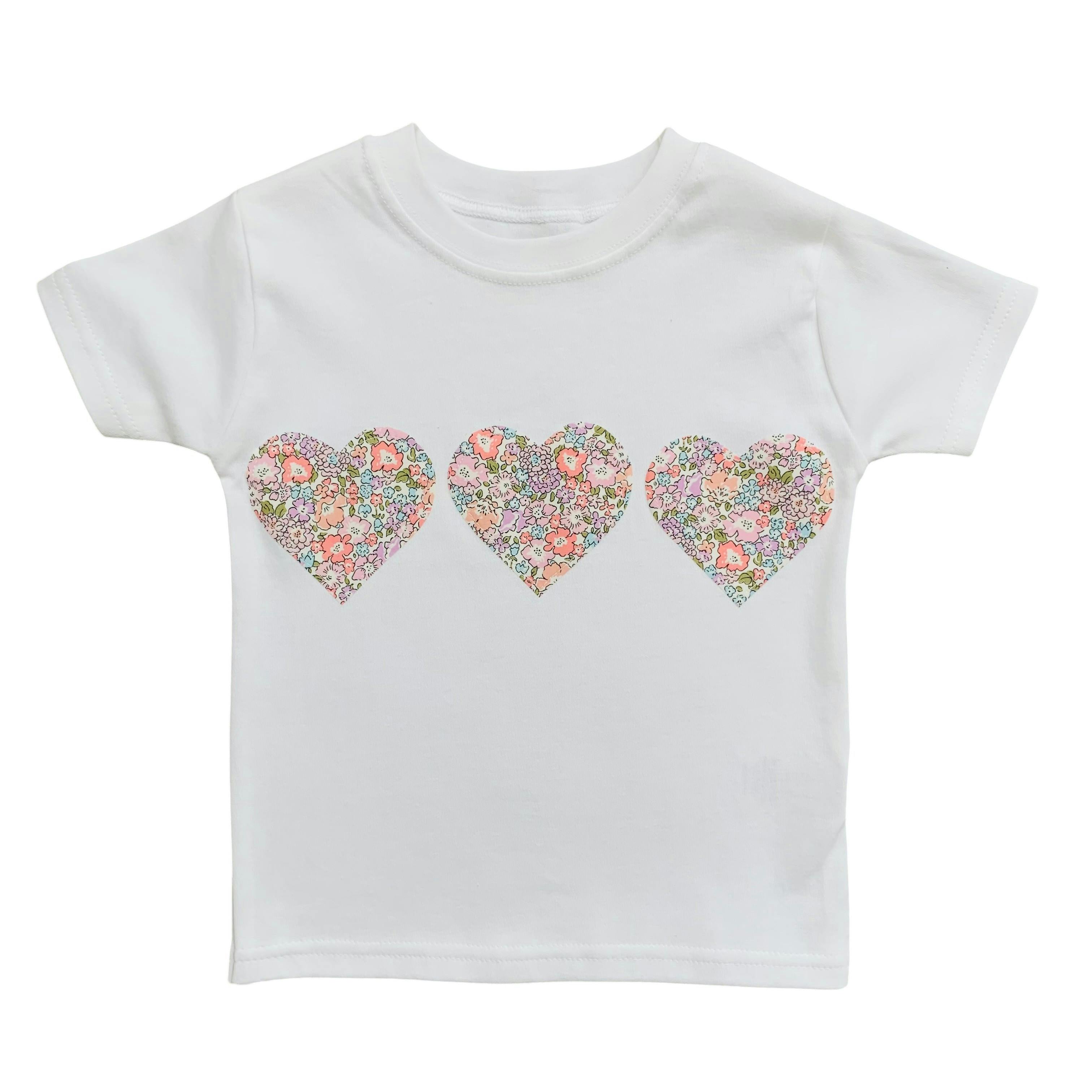 Liberty of London Children's Mini Hearts T-Shirt - White