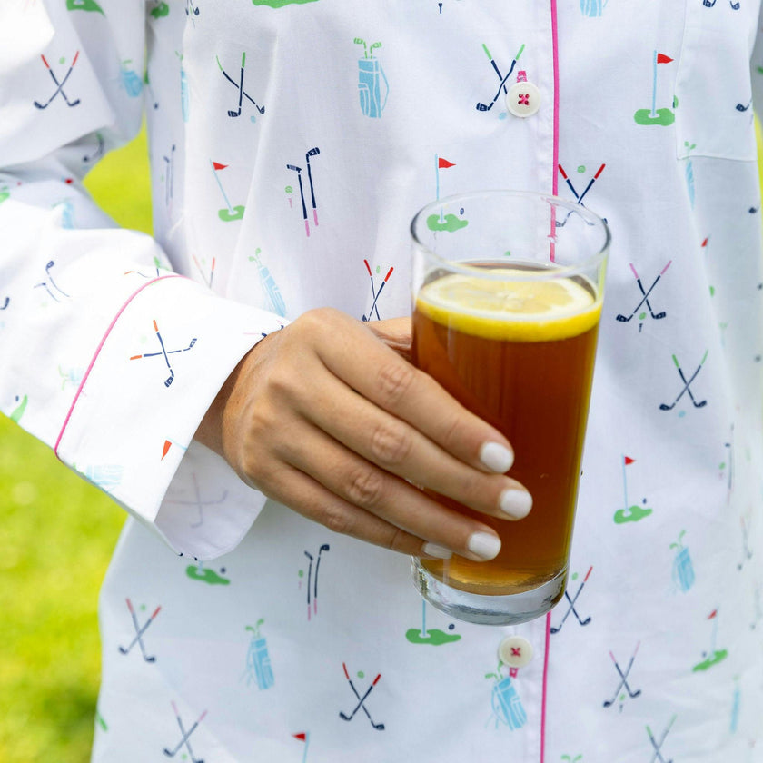 Women's Golf Night Shirt - Organic Cotton Poplin