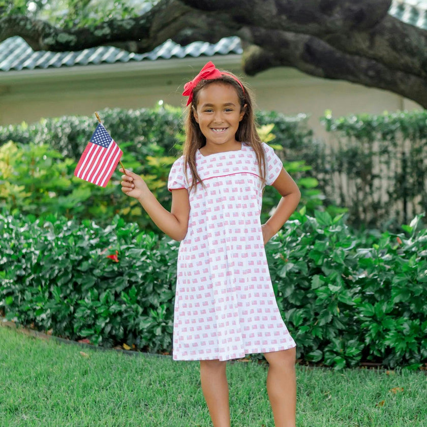 Lizzy Girls' Dress American Flag