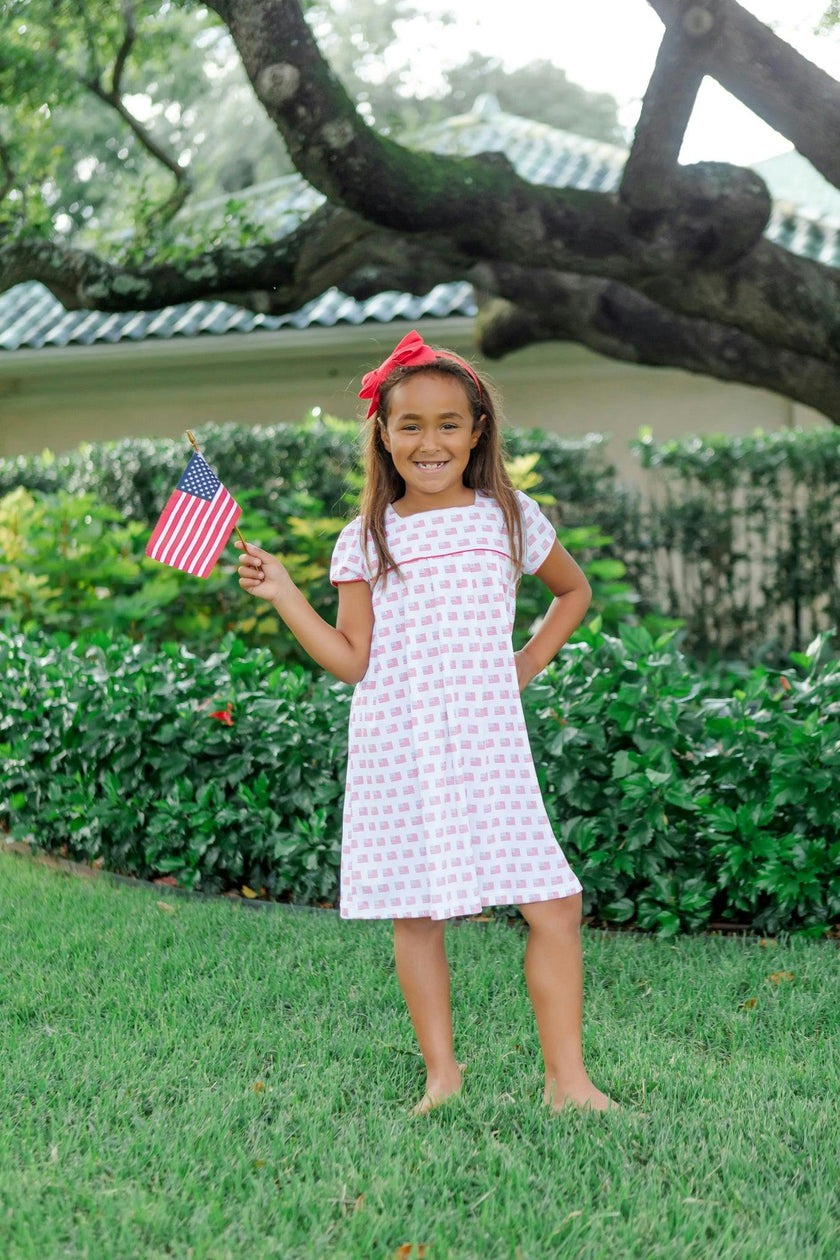 Lizzy Girls' Dress American Flag