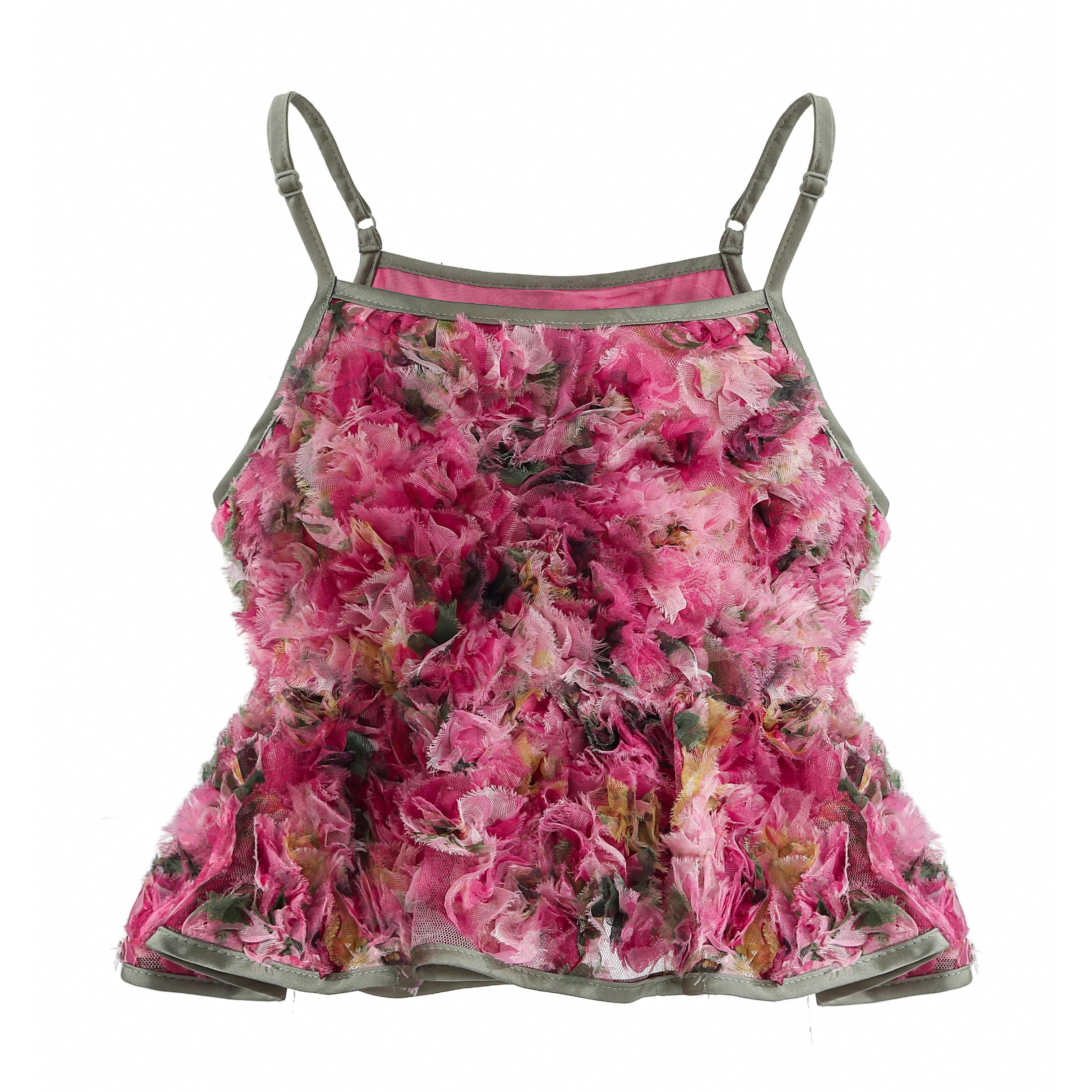 Pink Zinnia Textured Skirt Set