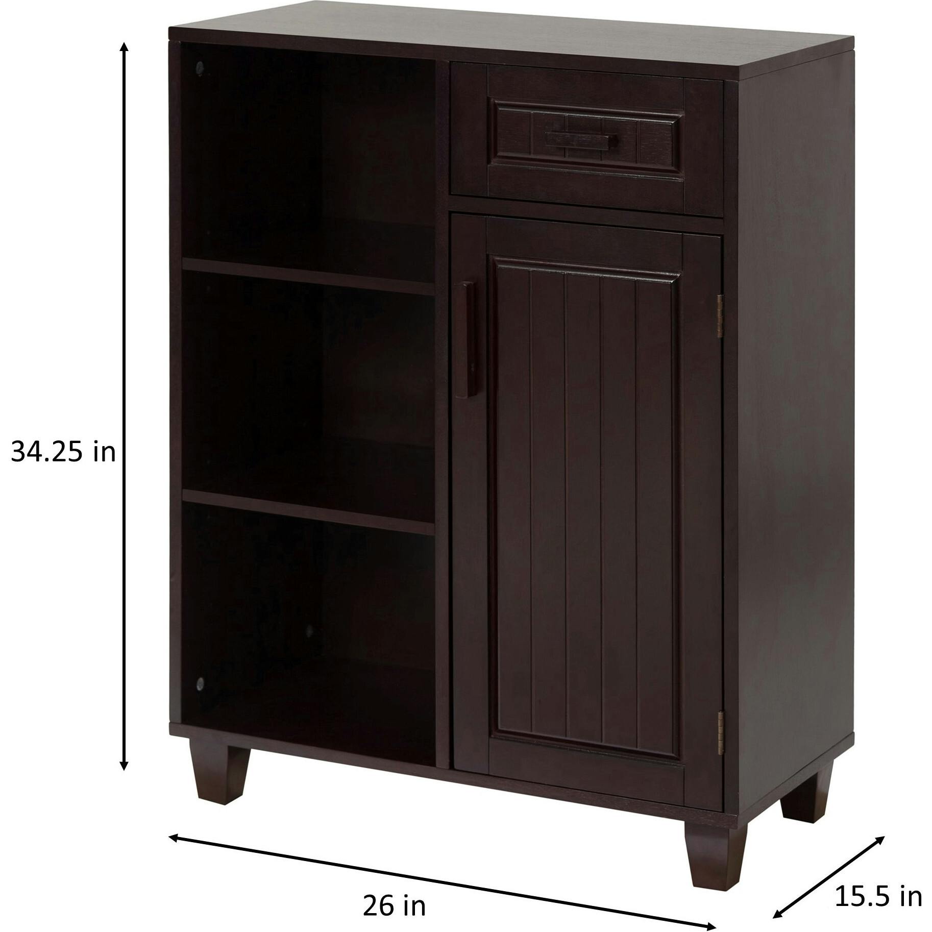 Catalina Wooden Floor Cabinet with Storage Drawer