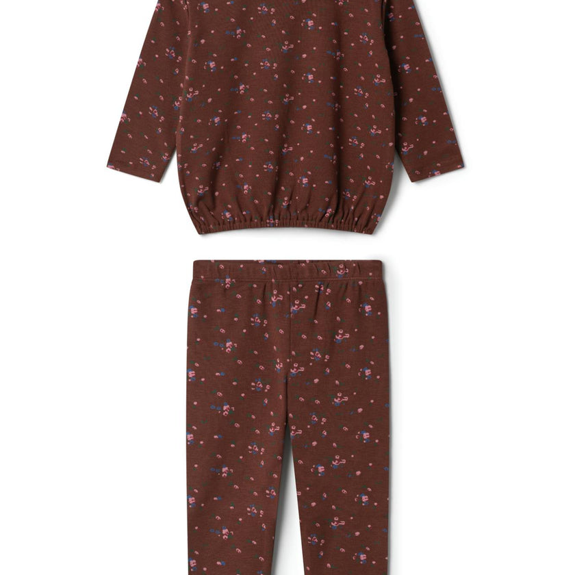 Floral Printed Set Beige