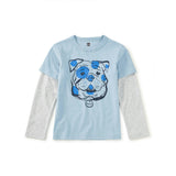 Chippy the Bulldog Layered Tee, Cloud