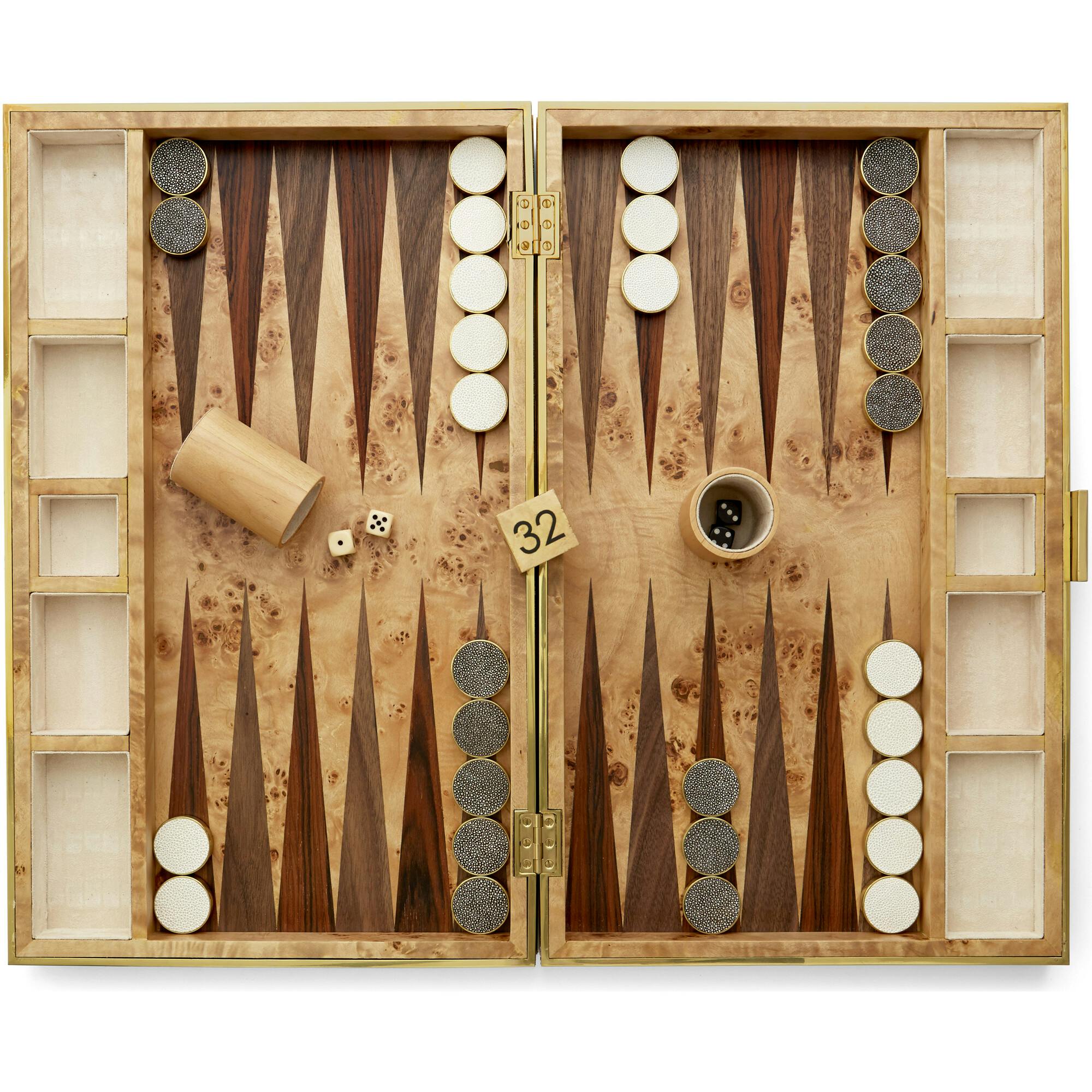 Shagreen Backgammon Set