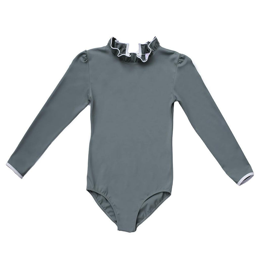 Sofia Surf Suit in Pebbles Grey & Ivory