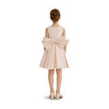 Pink Melinda Pearl Double Bow Dress