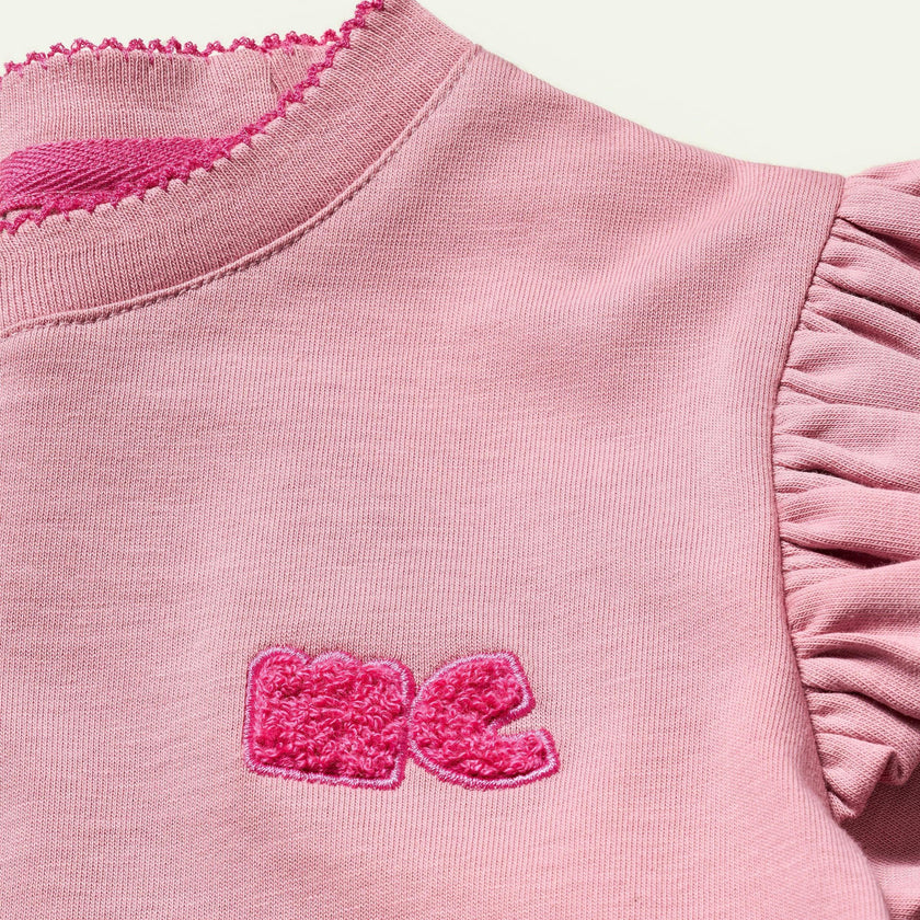 Recycled Cotton Mc Ruffled T-Shirt