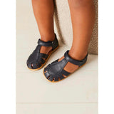 Leather Fishermans Sandals in Navy (21-27EU)