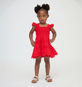 The Baby Ellie Nap Dress - Cherry Trellis Broderie