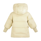 Yellow Quilted Hooded Jacket