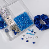 Blue DIY Beaded Scrunchie Kit
