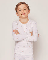 Kid's Pima Snug Fit Pajama Set in Bateau