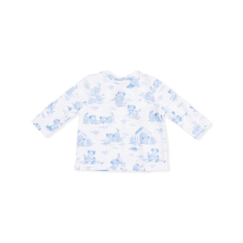 Puppy Toile Blue - Take Me Home Set with Convertible Pant