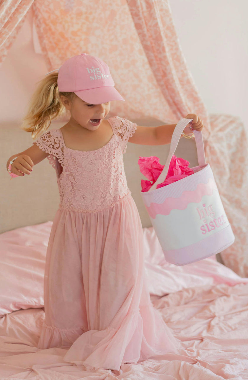 Big Sister Bow Baseball Hat